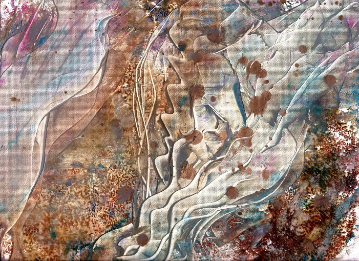 Akerselva. Oil on canvas. Landscape painting, bridge, famous river, oil painting, Australian artist, Oslo, Norway, art studio, nature, Akerselva, water, figurative art, contemporary art, art collection, female artist.