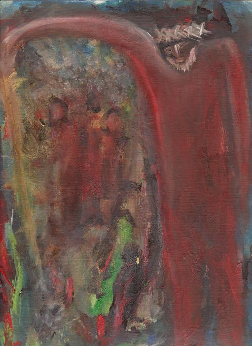 Jesus in Rome. Oil on canvas. Jesus, God, son of man,, saviour of humanity, figurative painting, Rome, Italy, Vatican, travel, crwon of thorns, female artist, Australian artist, landscape painting, abstract art. art collection.